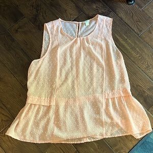 J. Crew top in peach color